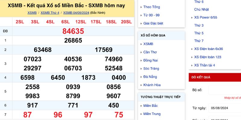 Soi cầu tạo dàn đề 64 số theo tổng 2 số cuối giải ĐB