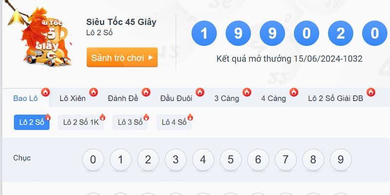 Chơi xổ số siêu tốc không giới hạn